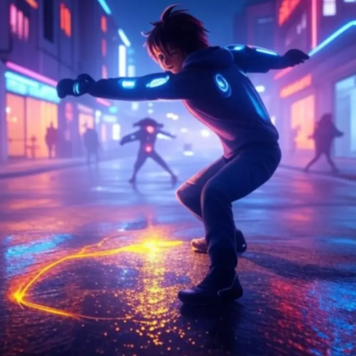 Voorbeeld van een geanimeerde gameplay-banner