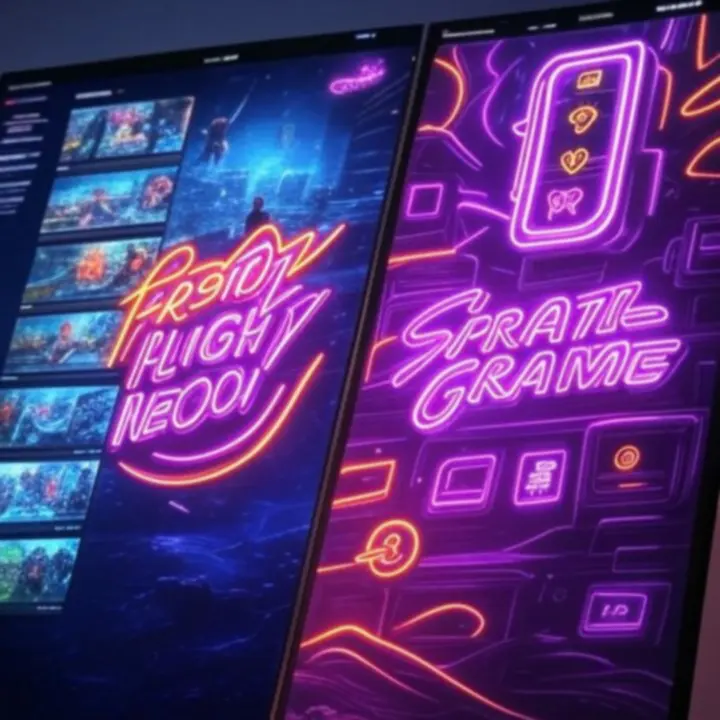 Voorbeeldopstelling van verschillende game bannertypes