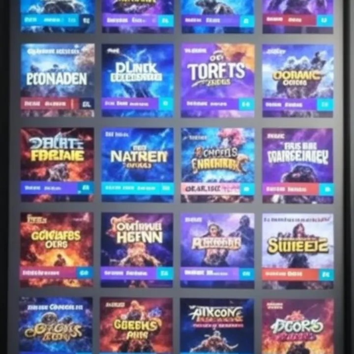 Overzicht van top 10-lijsten per gamegenre